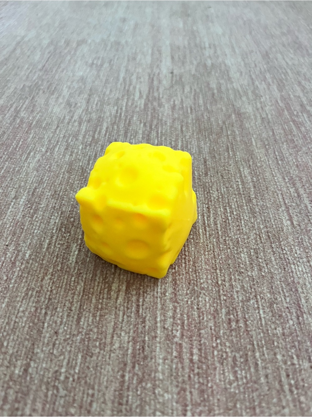 Small Yellow Cheese Cube Squishy